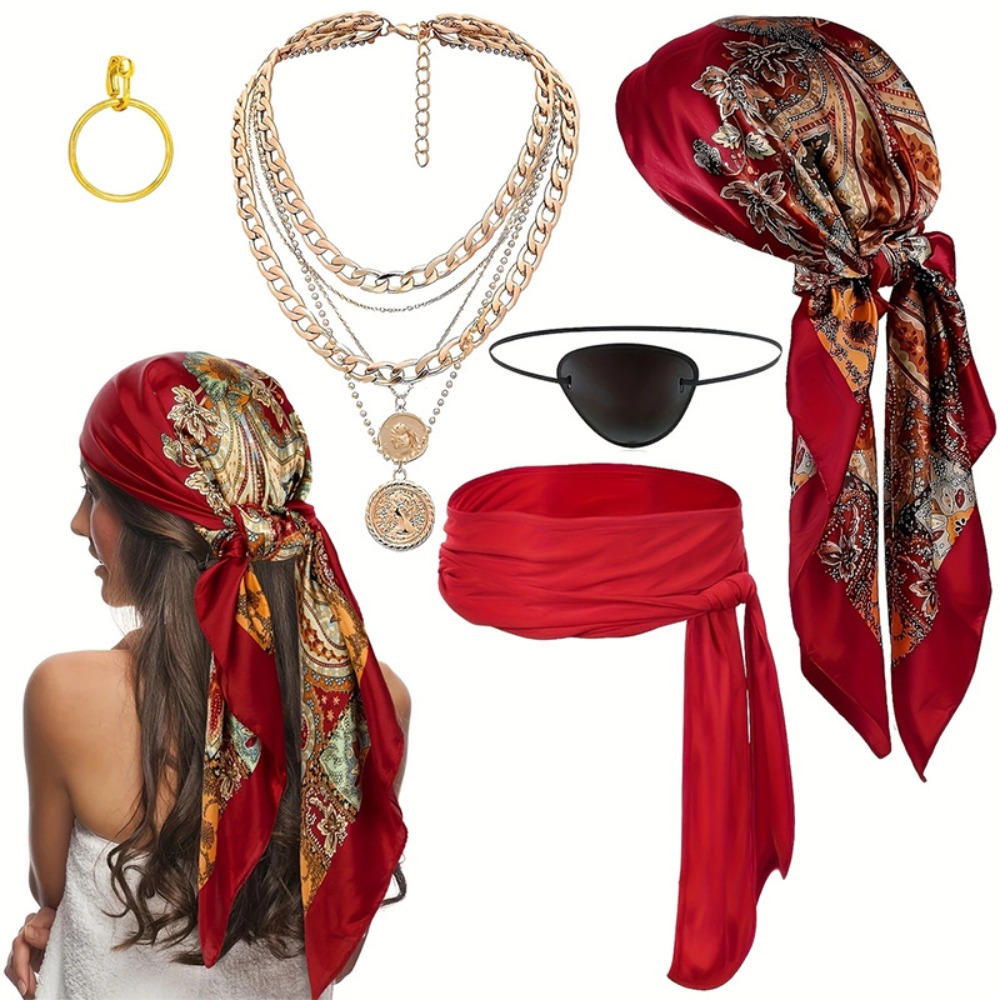 Pirate Costume Accessory Set 5 - Women'S Essential Accessories reseña y precio
