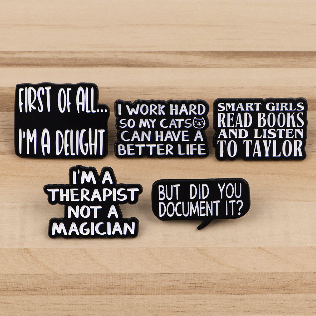 Satirical Quotes Enamel Pin Ba - Women Accessories Quotes reseña y precio
