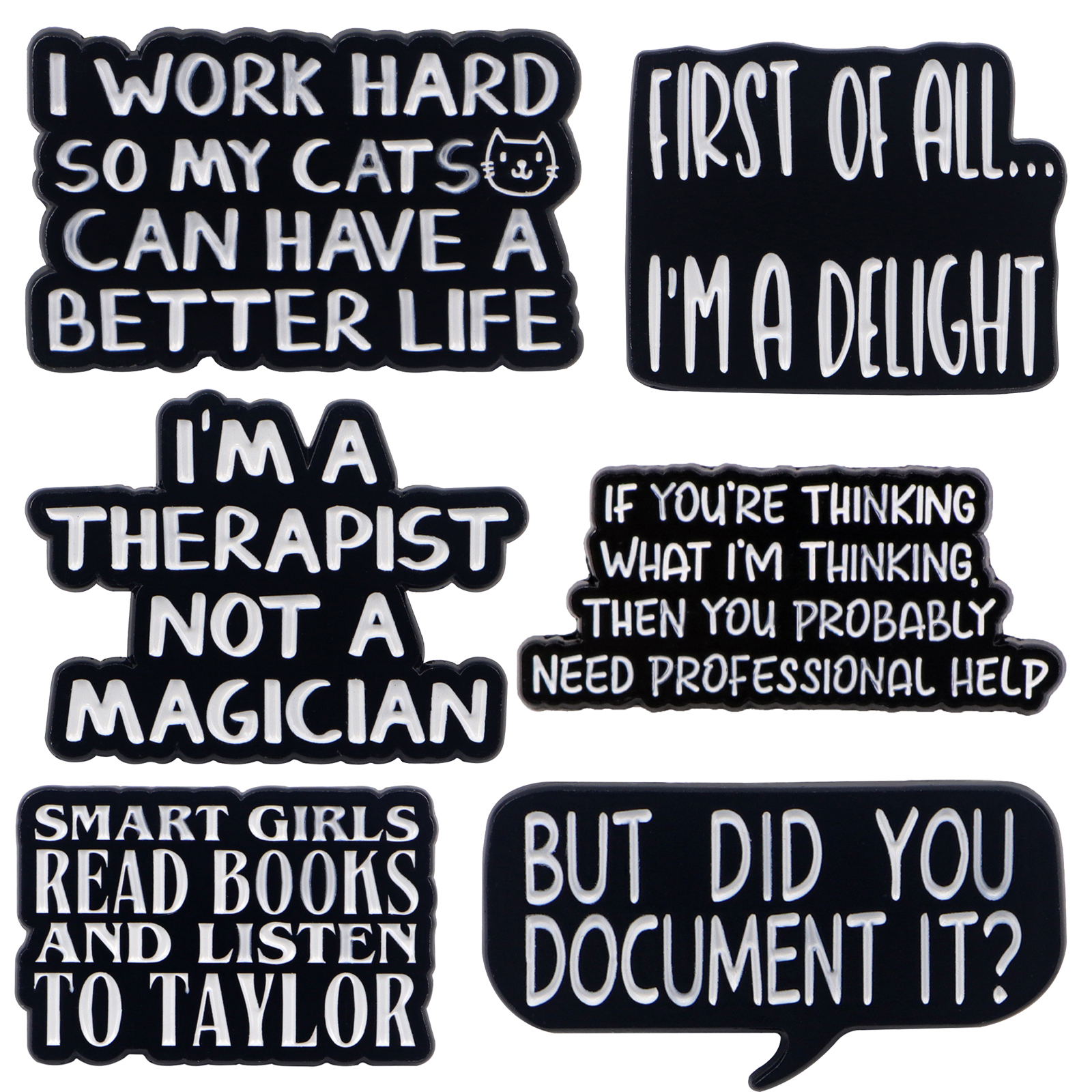 Satirical Quotes Enamel Pin Ba - Women Accessories Quotes reseña y precio