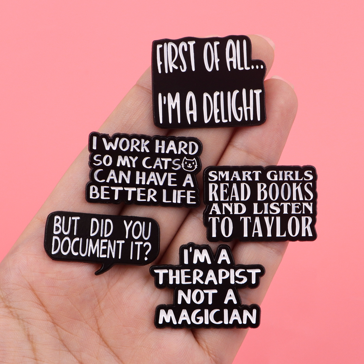 Satirical Quotes Enamel Pin Ba - Women Accessories Quotes reseña y precio