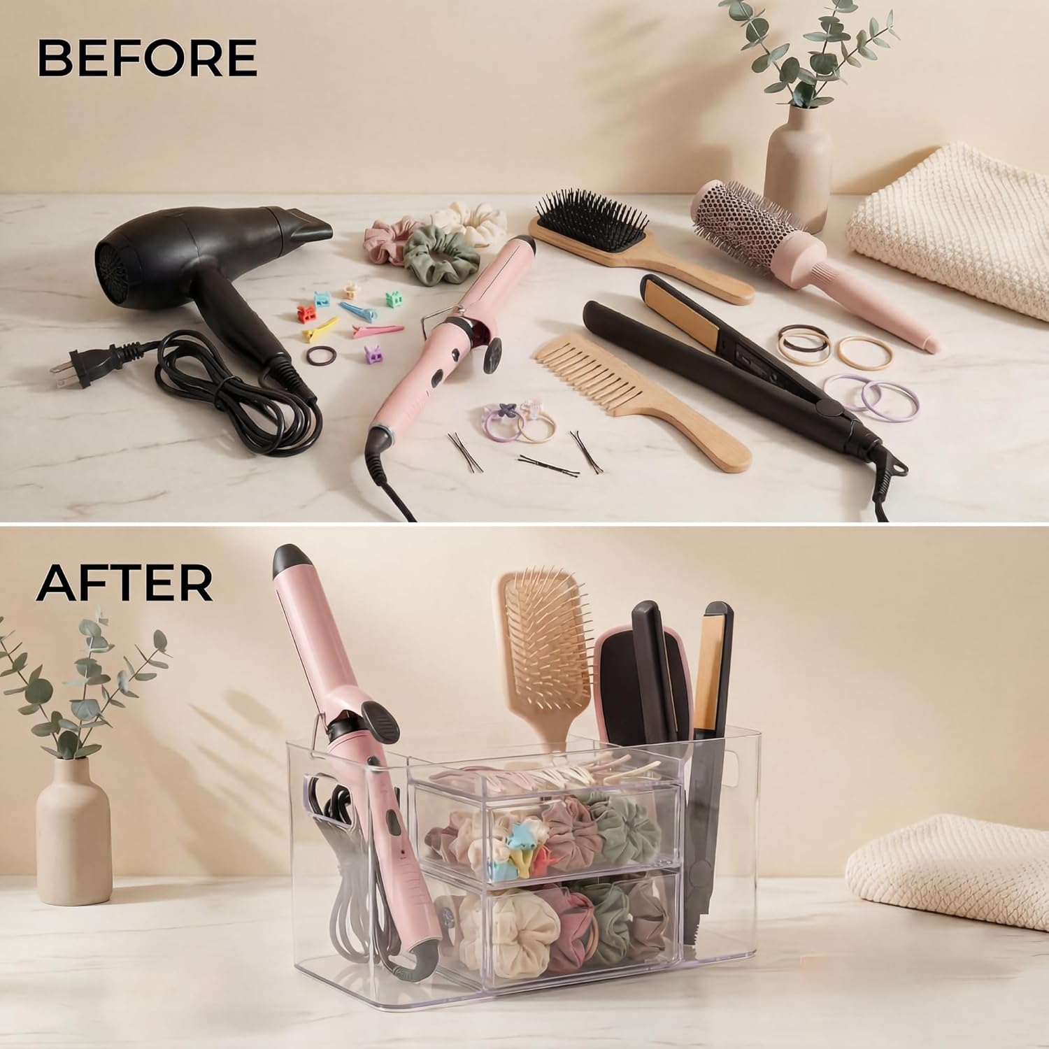 Clear Hair Accessory Organizer - Women Accessories Drawer reseña y precio