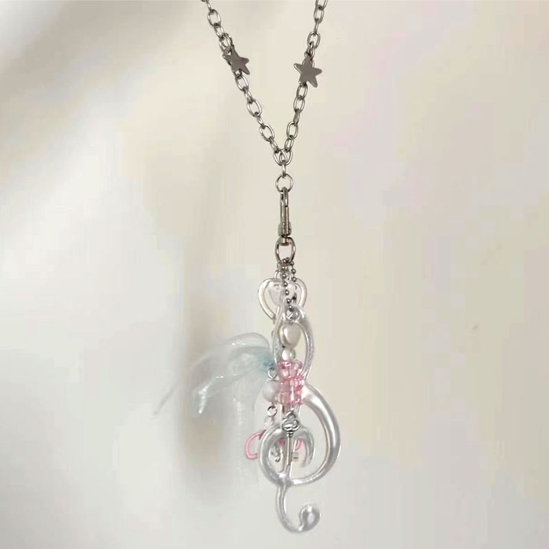 Y2K Jewelry Note Bear Bow Pend - Women'S Accessories In The 90S reseña y precio