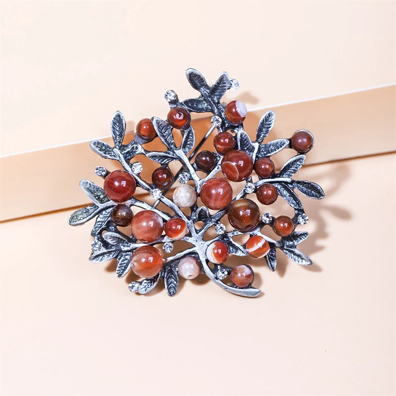 Red Rhinestone Trees Brooch Na - Women Accessories Bouquet reseña y precio