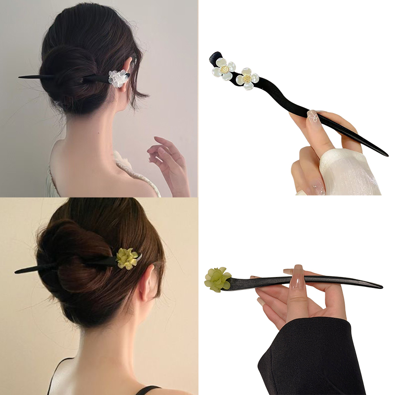 Vintage Chinese Style Wooden F - Hair Fork Stick reseña y precio