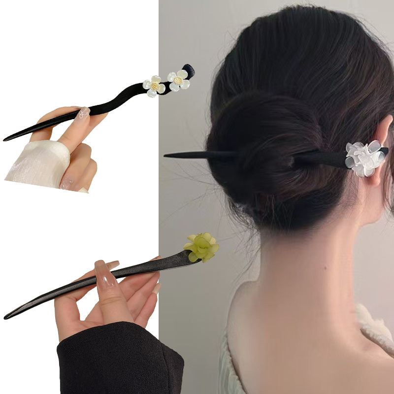 Vintage Chinese Style Wooden F - Hair Fork Stick reseña y precio