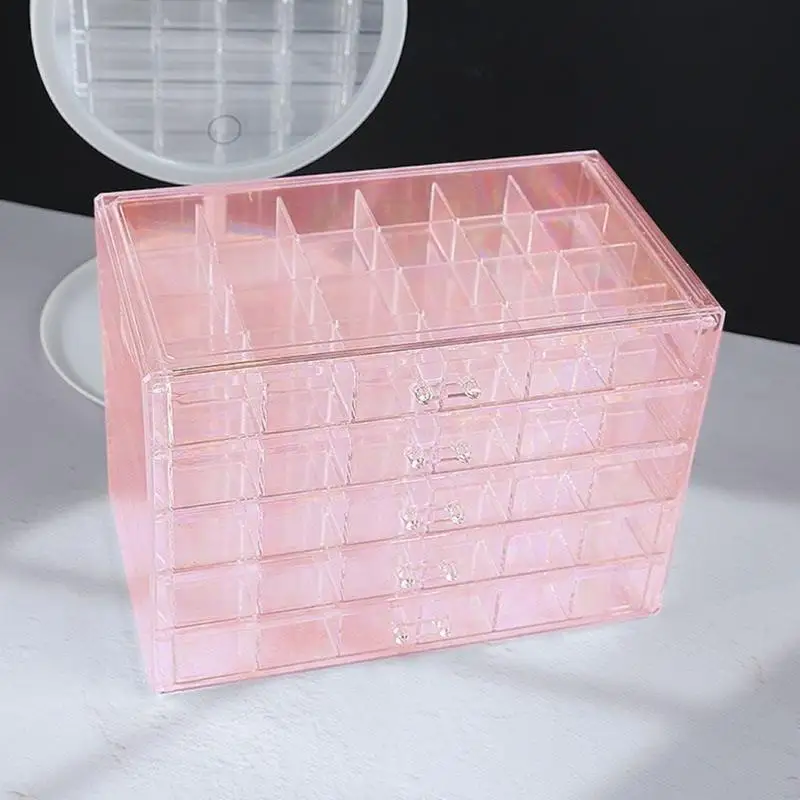 Q5WE Acrylic Jewelry Box with  - Women Accessories Drawer reseña y precio