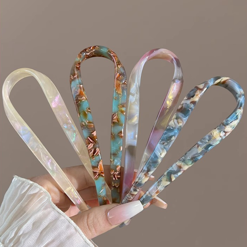 U-Shaped Hair Sticks Acetate A - Hair Fork Stick reseña y precio