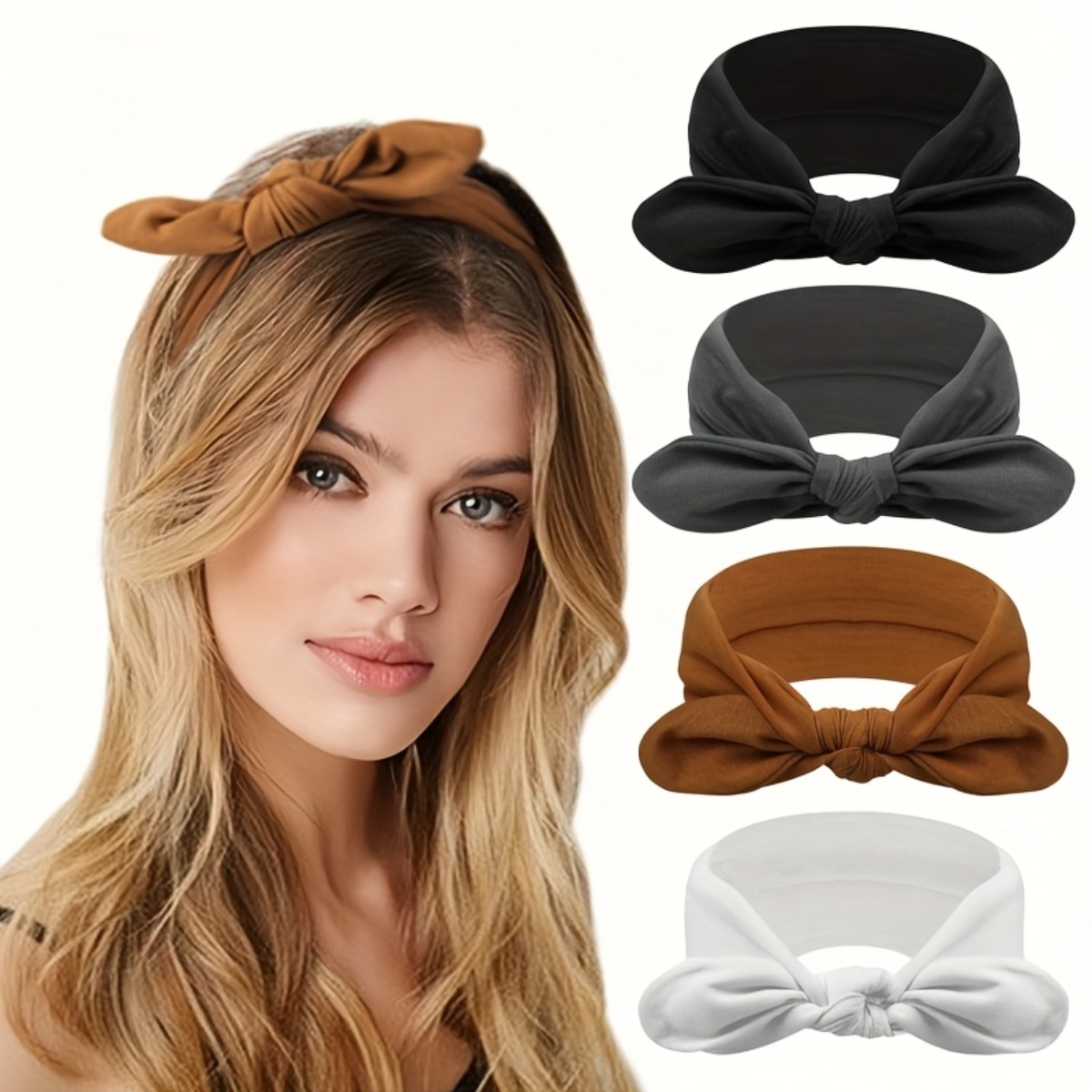 4Pcs Rabbit Ear Wide Elastic H - Women'S Running Accessories reseña y precio