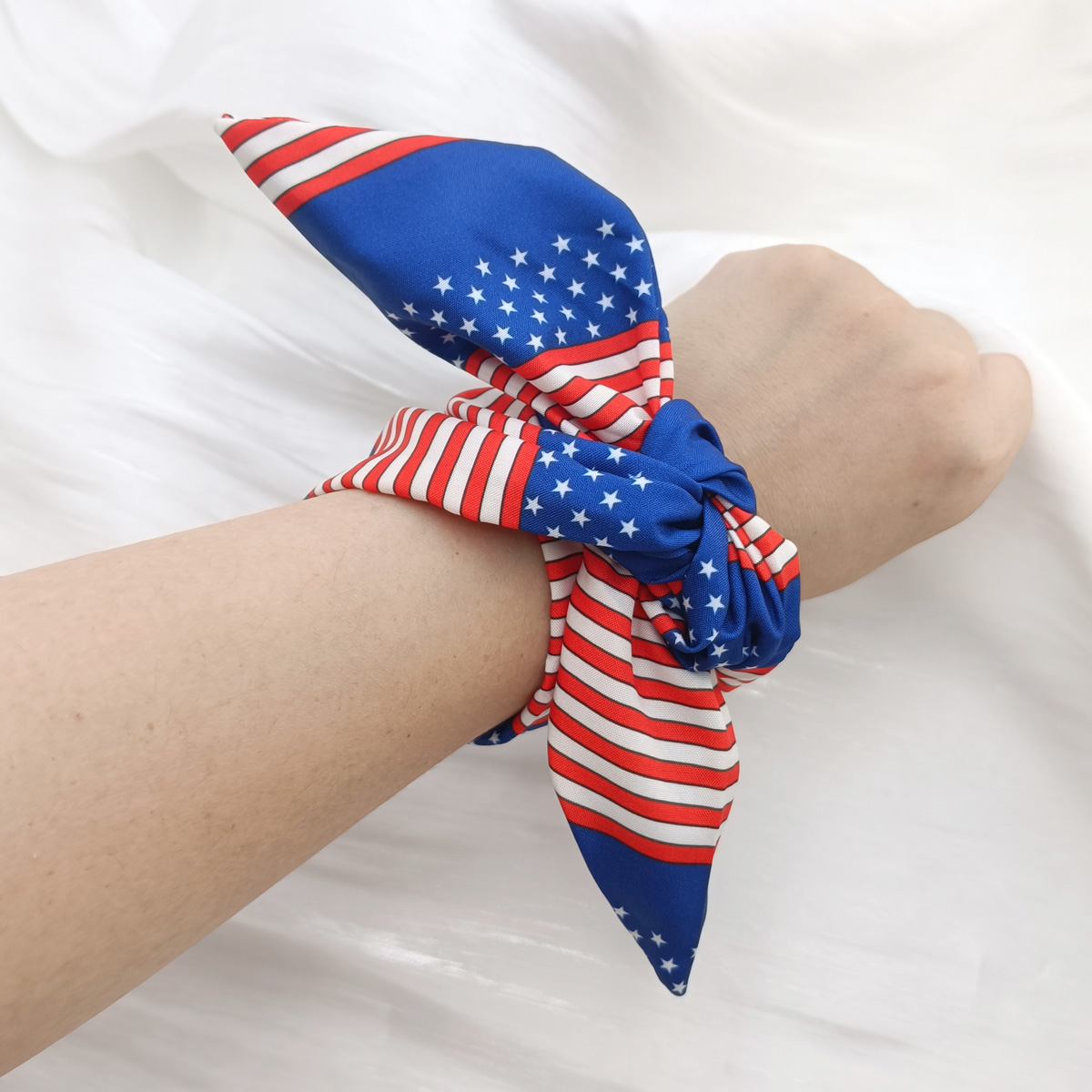 1 PCS USA Flag Hair Scrunchies - Women Accessories Usa reseña y precio