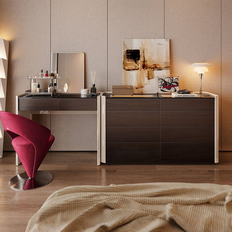 Coffee Modern Vanity Table Com - Women Accessories Drawer reseña y precio