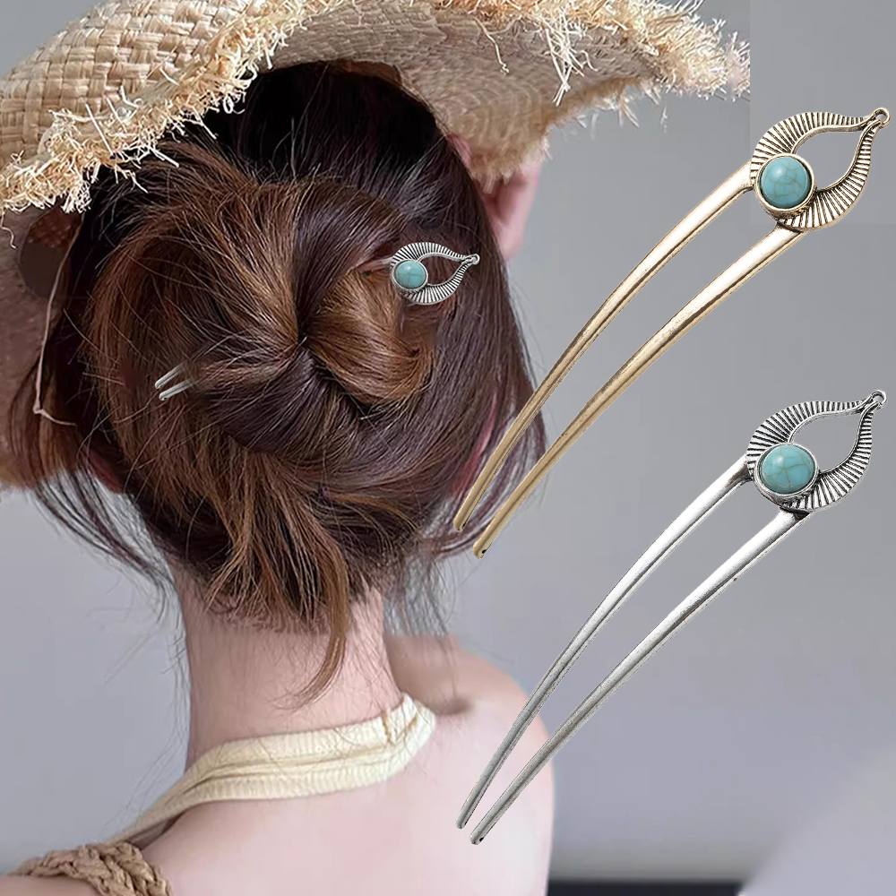 Egypt Turquoise U Shape Hair F - Hair Fork Stick reseña y precio