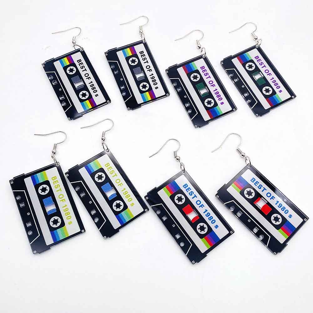 Vintage Cassette Tape Earrings - Women'S Accessories In The 90S reseña y precio