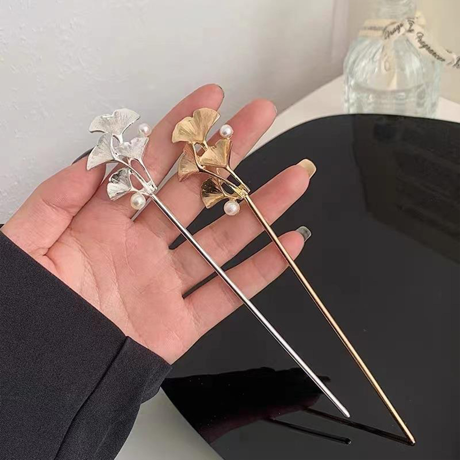 Ginkgo Leaf Hair Stick For Wom - Hair Fork Stick reseña y precio