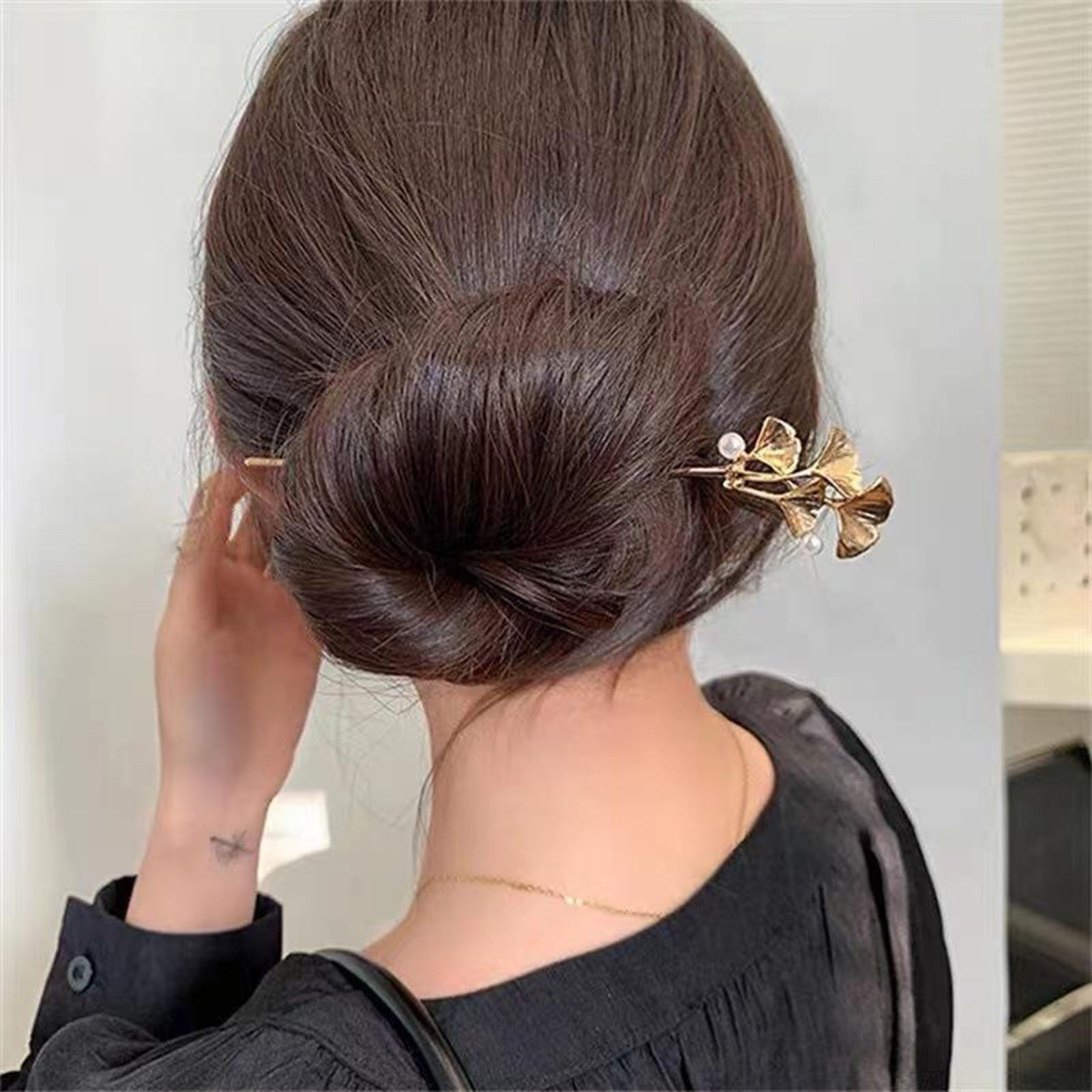 Ginkgo Leaf Hair Stick For Wom - Hair Fork Stick reseña y precio