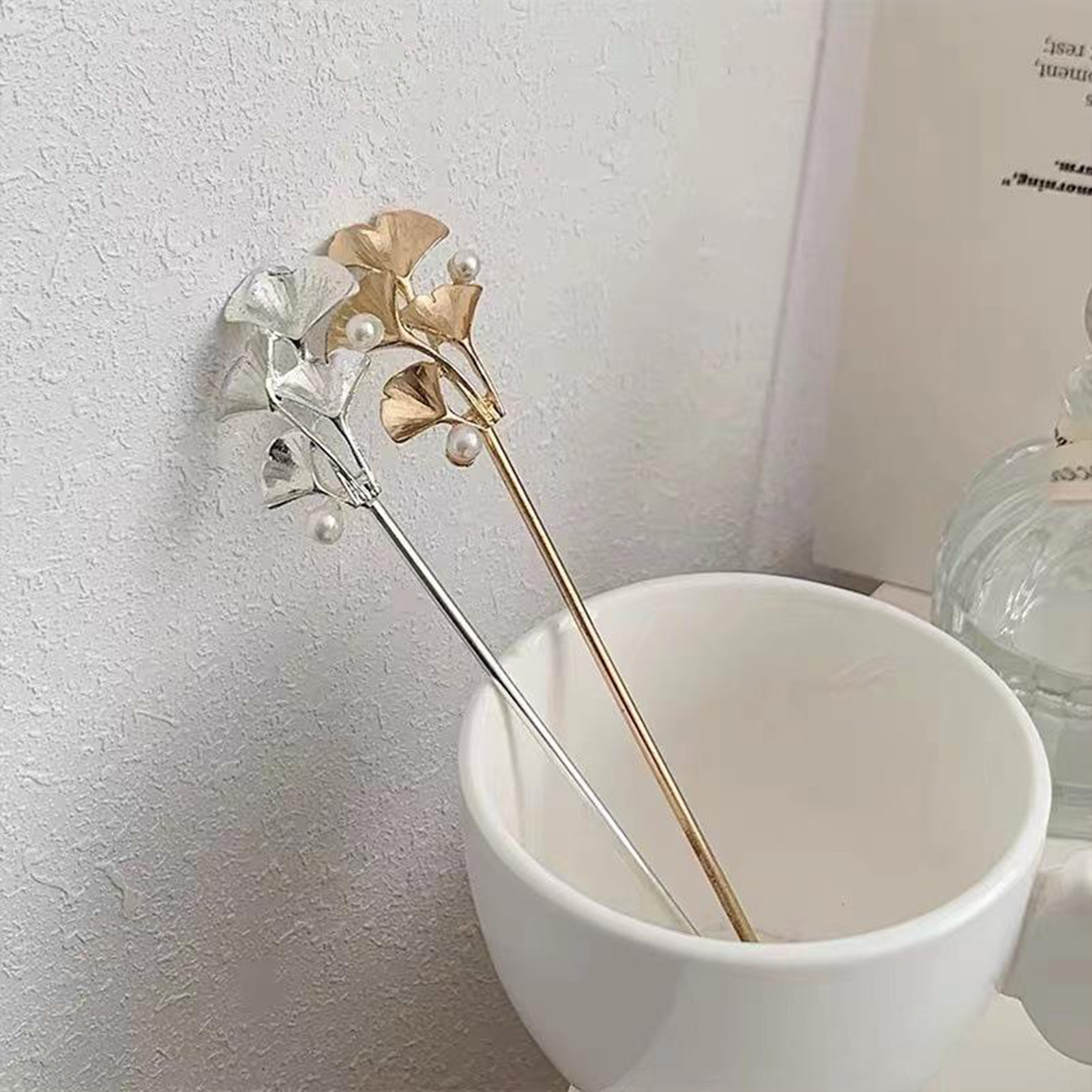 Ginkgo Leaf Hair Stick For Wom - Hair Fork Stick reseña y precio