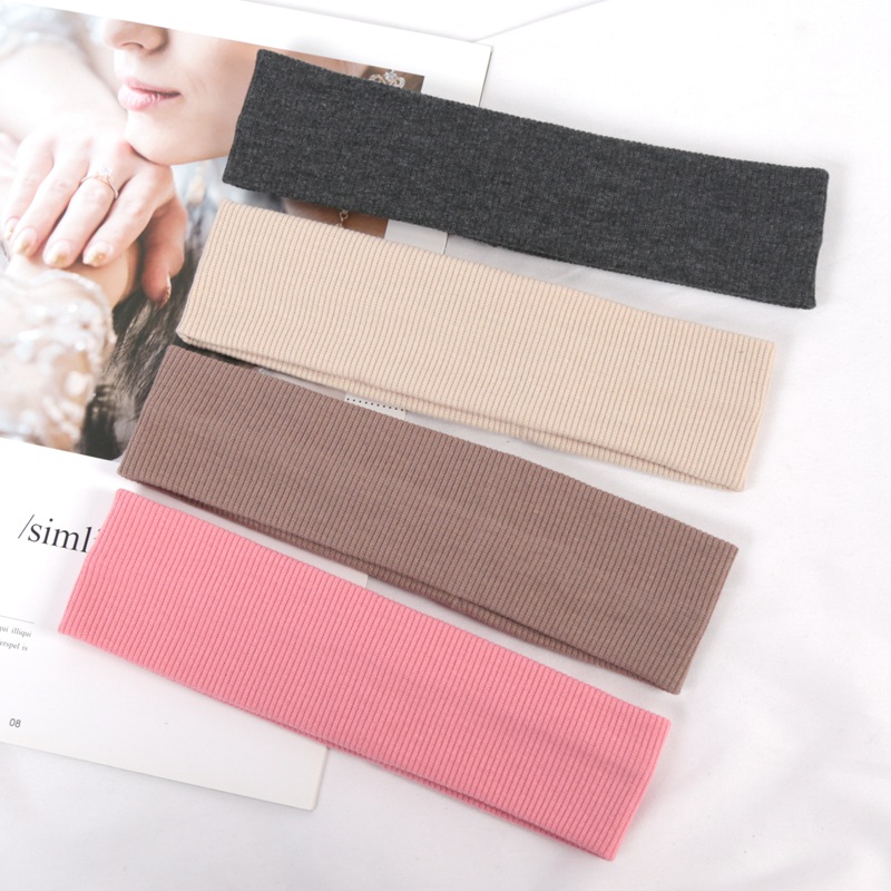 4PCS Solid Color Elastic Headb - Women'S Running Accessories reseña y precio