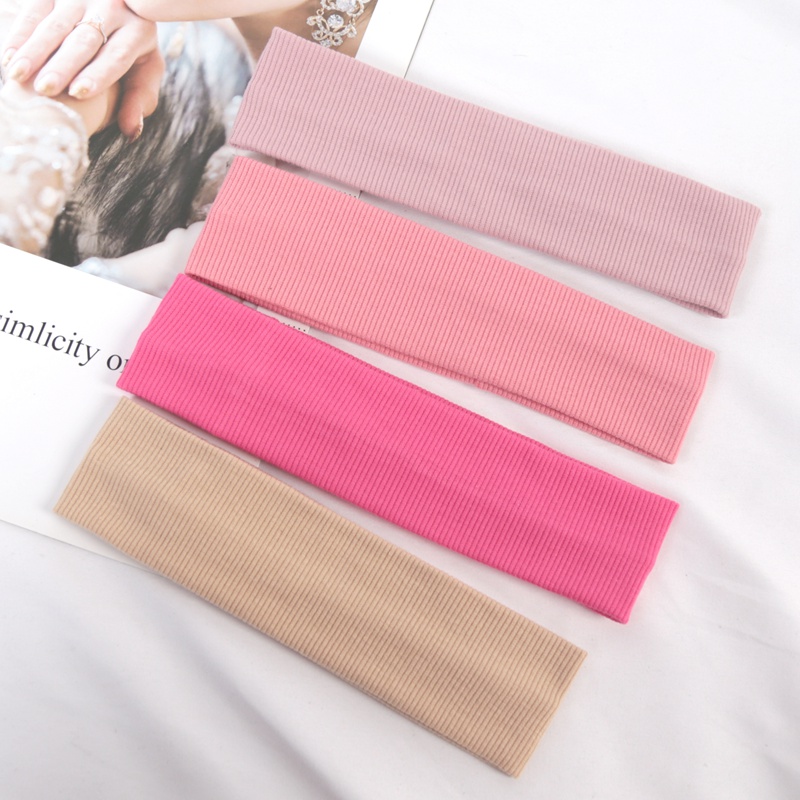 4PCS Solid Color Elastic Headb - Women'S Running Accessories reseña y precio