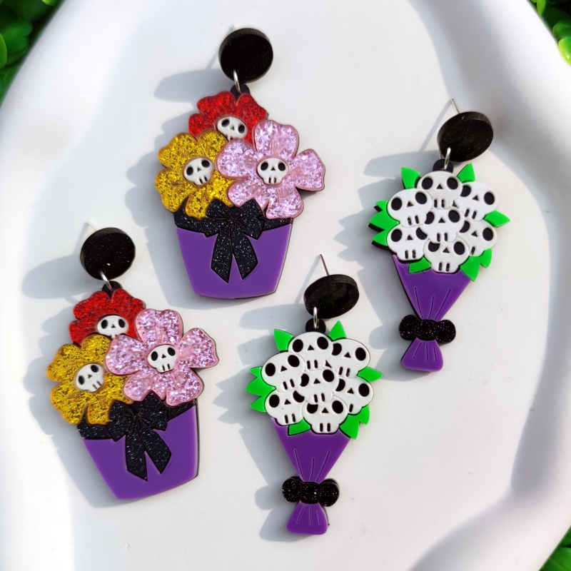 KUGUYS Halloween Skull Skeleto - Women Accessories Bouquet reseña y precio