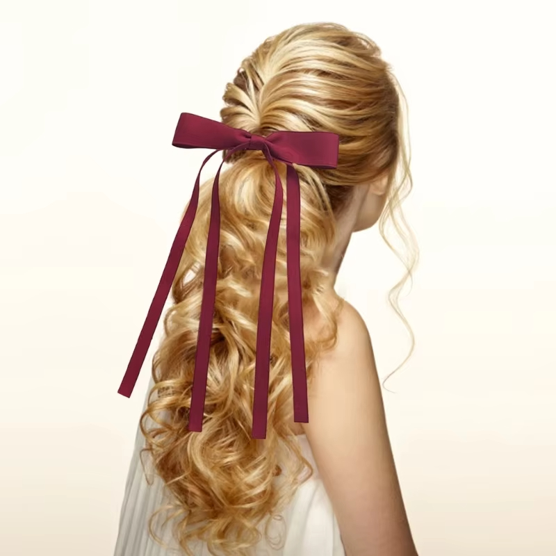 New Colored Satin Ribbon Bowkn - Women'S Essential Accessories reseña y precio