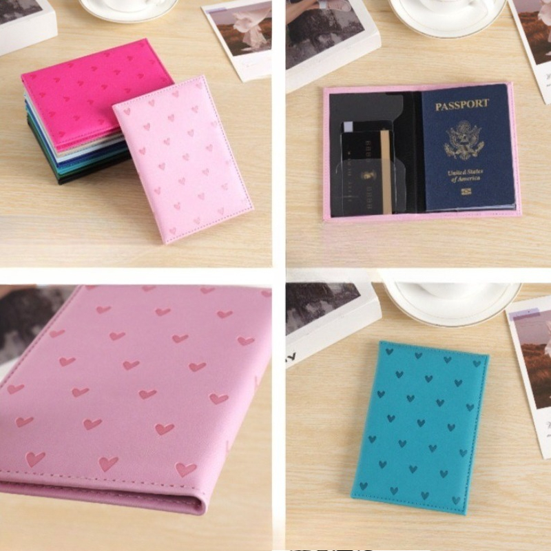Cute Heart Print Passport Cove - Women'S Accessories Wallet reseña y precio