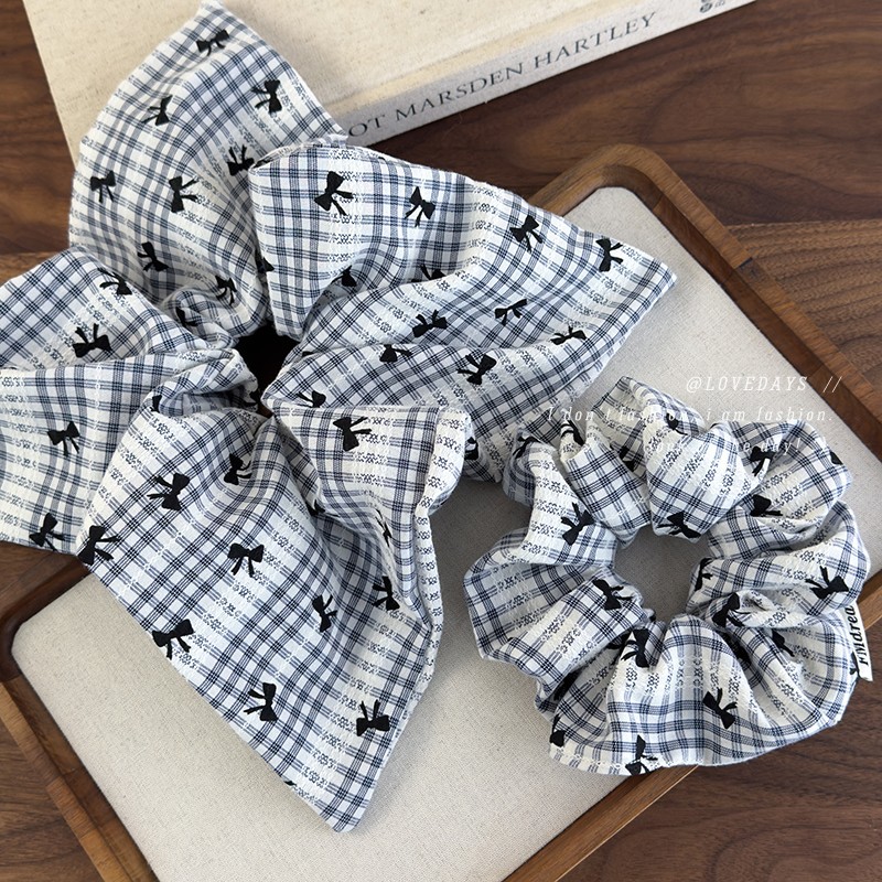 Sweet Blue Plaid Bow Print Hai - Women'S Essential Accessories reseña y precio