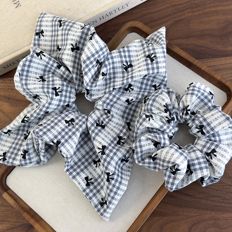 Sweet Blue Plaid Bow Print Hai - Women'S Essential Accessories reseña y precio