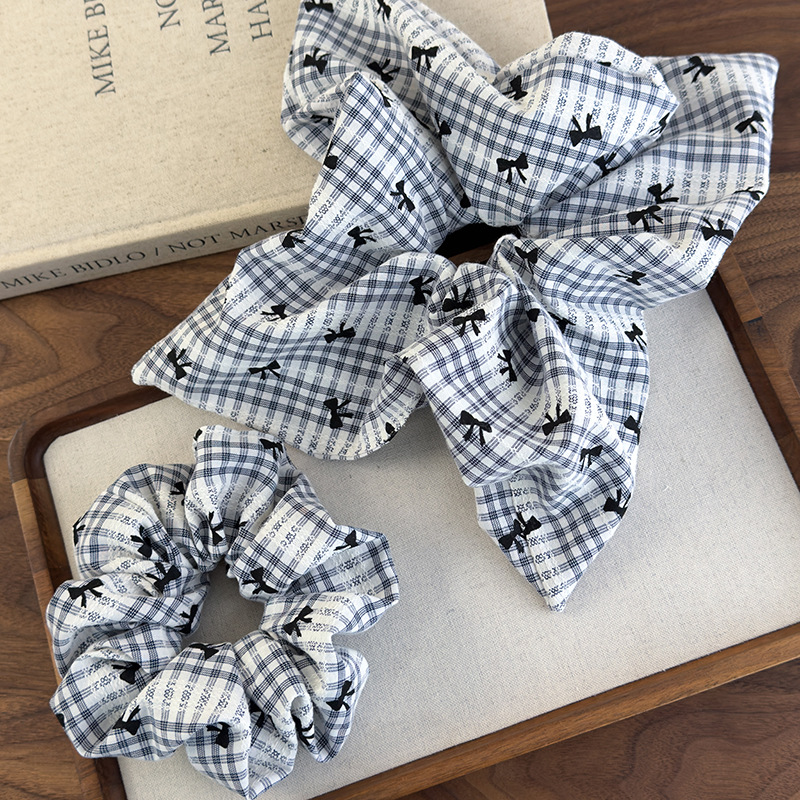 Sweet Blue Plaid Bow Print Hai - Women'S Essential Accessories reseña y precio
