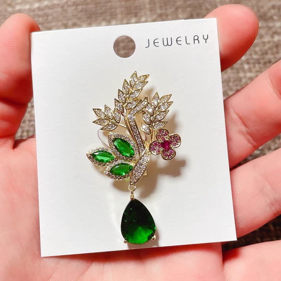 Fashion Green Yellow Leaves Fl - Women Accessories Bouquet reseña y precio