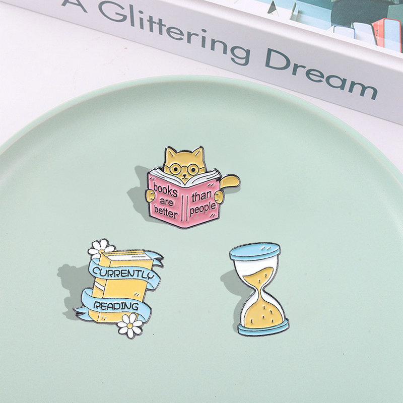 Book Enamel Pins Book Quote Ba - Women Accessories Quotes reseña y precio