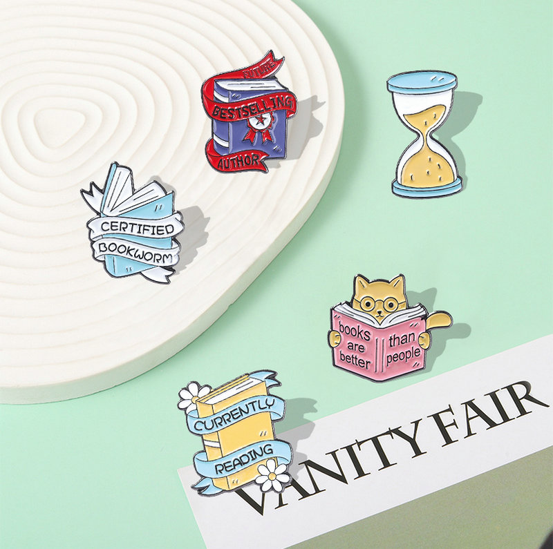 Book Enamel Pins Book Quote Ba - Women Accessories Quotes reseña y precio