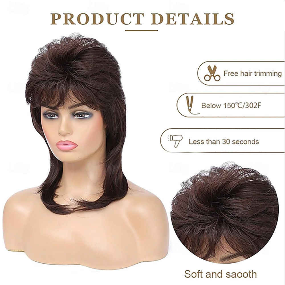 HAIRJOY Synthetic Hair Mullet  - Women'S Accessories In The 90S reseña y precio