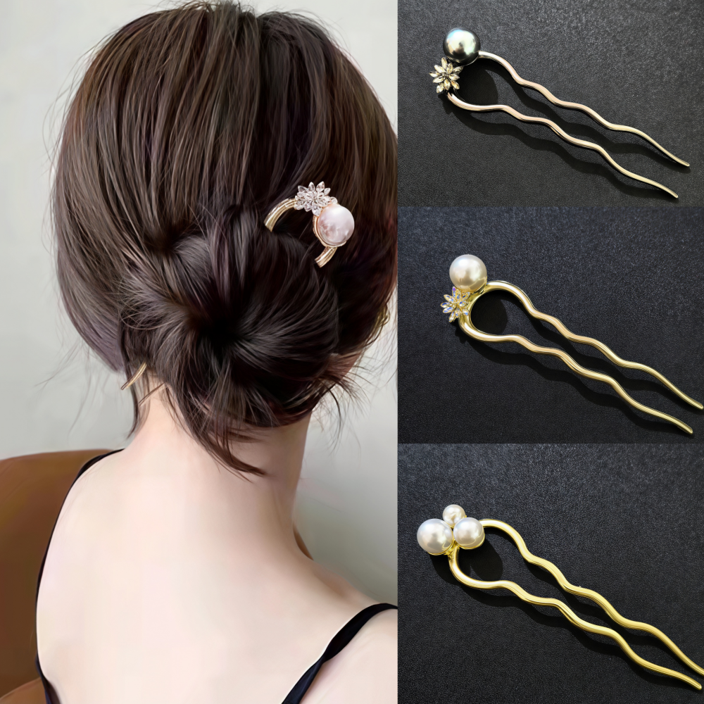Luxury Metal Hairpins Girls Pe - Hair Fork Stick reseña y precio