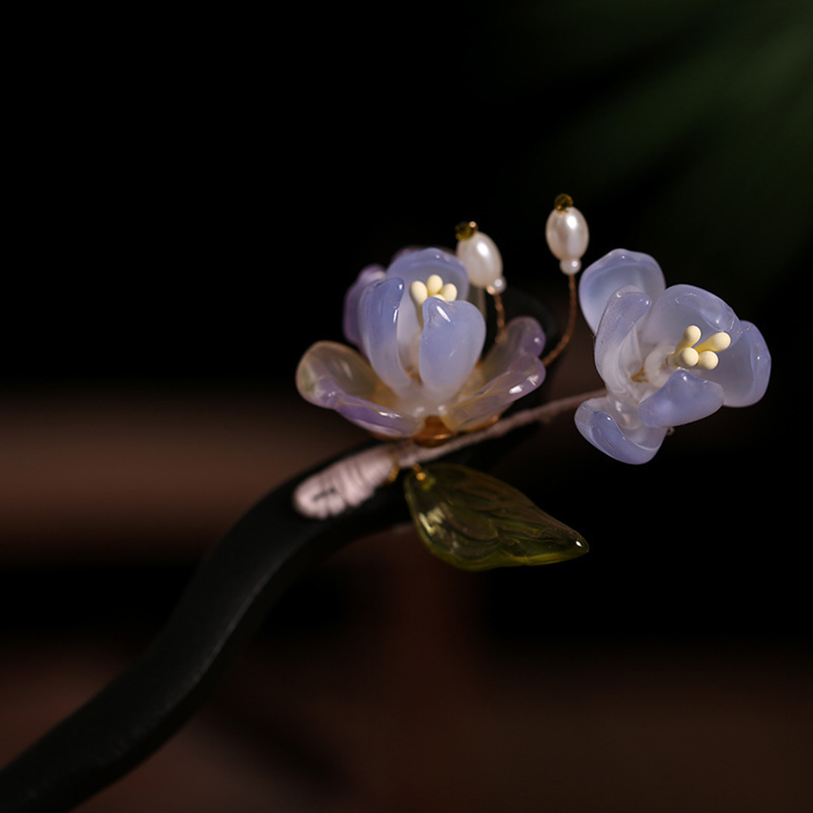 Vintage Wooden Flower Hairpin  - Hair Fork Stick reseña y precio
