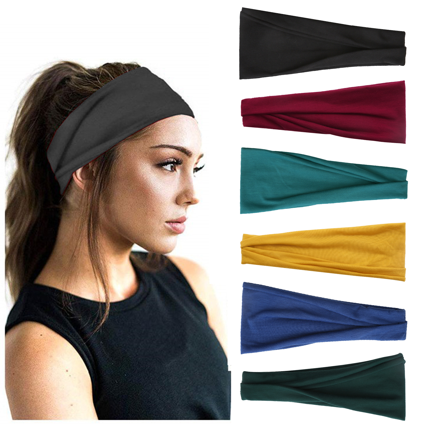 Sports Elastic Headbands for M - Women'S Running Accessories reseña y precio